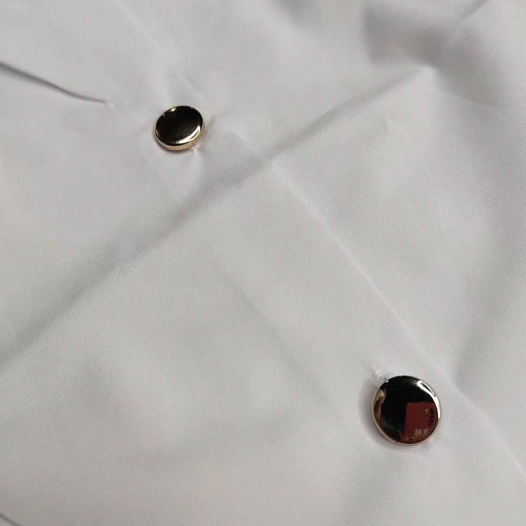 Hauts basiques unis à manches longues et col montant boutonnés pour femmes