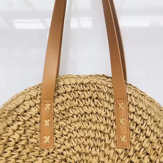 Sac fourre-tout en paille pour femme style bohème