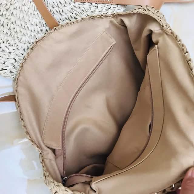 Sac fourre-tout en paille pour femme style bohème