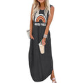 Robe décontractée d'été hawaïenne pour femme Good Vibes Beach