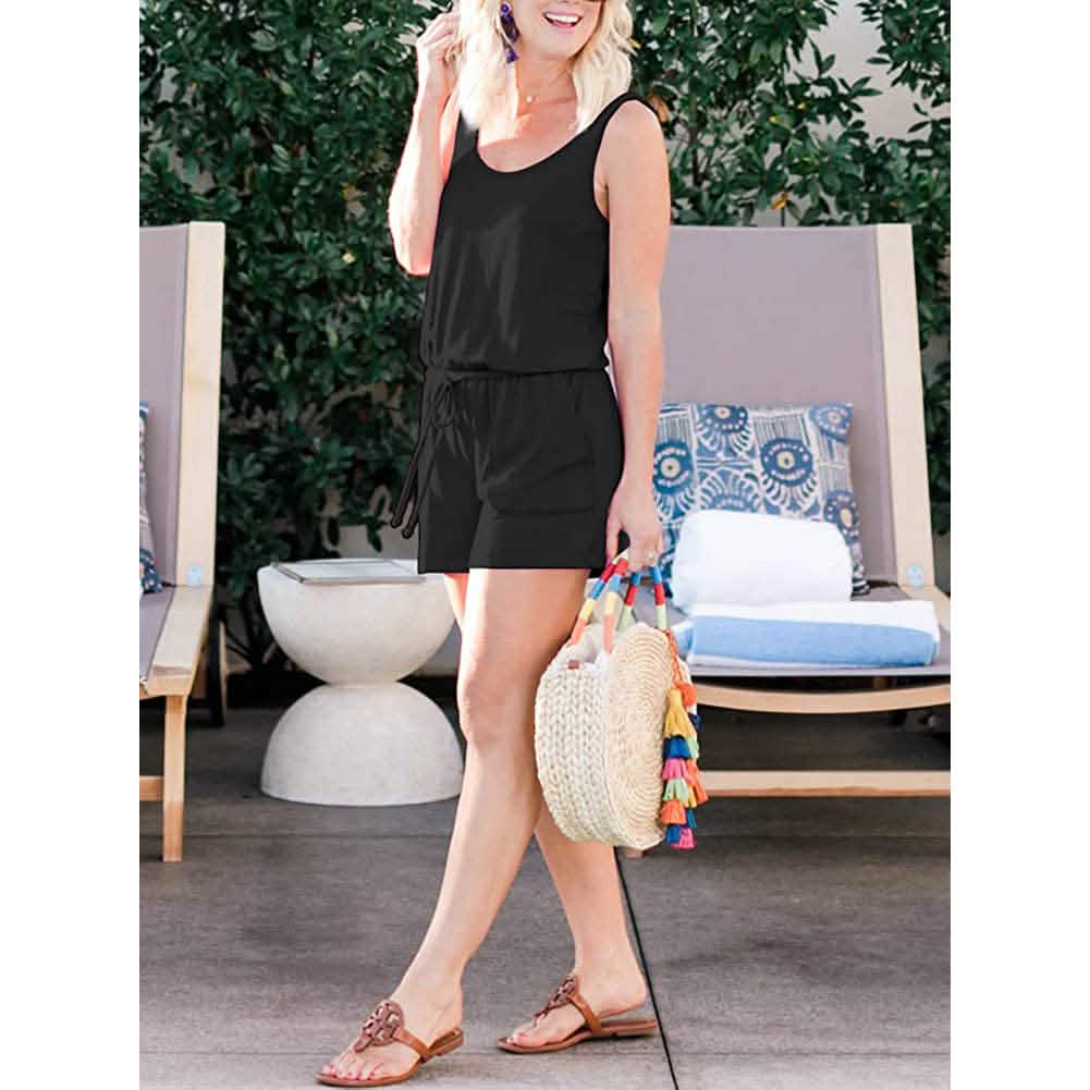 Combinaison d'été sans manches pour femme