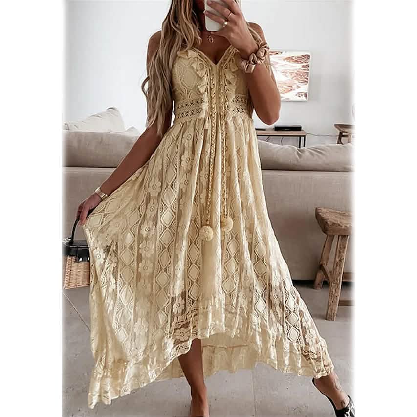 Robe longue maxi évasée pour femme