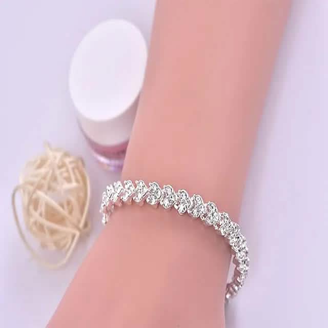 Bracelet en cristal de tennis pour femme