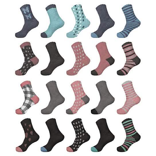 Chaussettes Crew Ultra-Douces, Chaudes et Moelleuses pour Femme