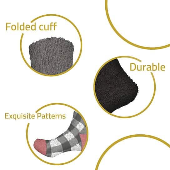 Chaussettes Crew Ultra-Douces, Chaudes et Moelleuses pour Femme