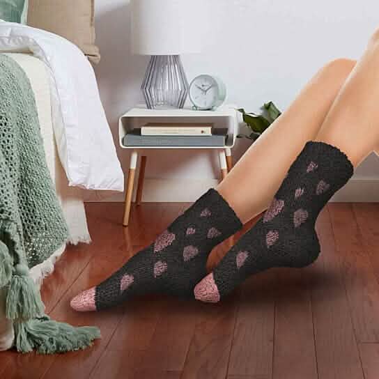 Chaussettes Crew Ultra-Douces, Chaudes et Moelleuses pour Femme
