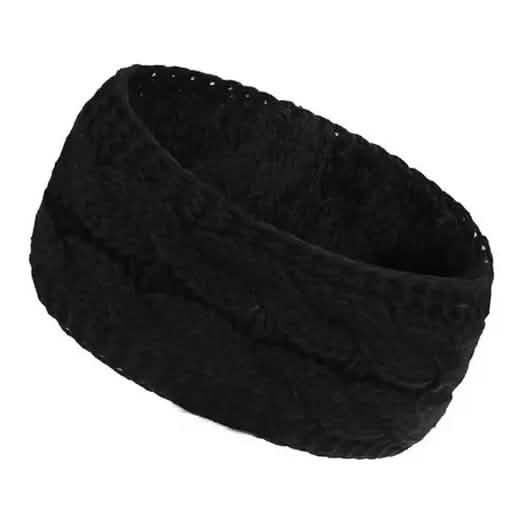 Bandeau torsadé en maille d'hiver pour femme