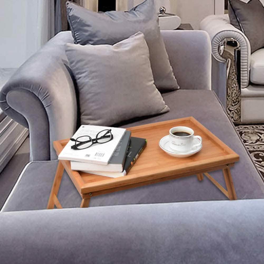 Plateau de lit en bois avec pieds pliants