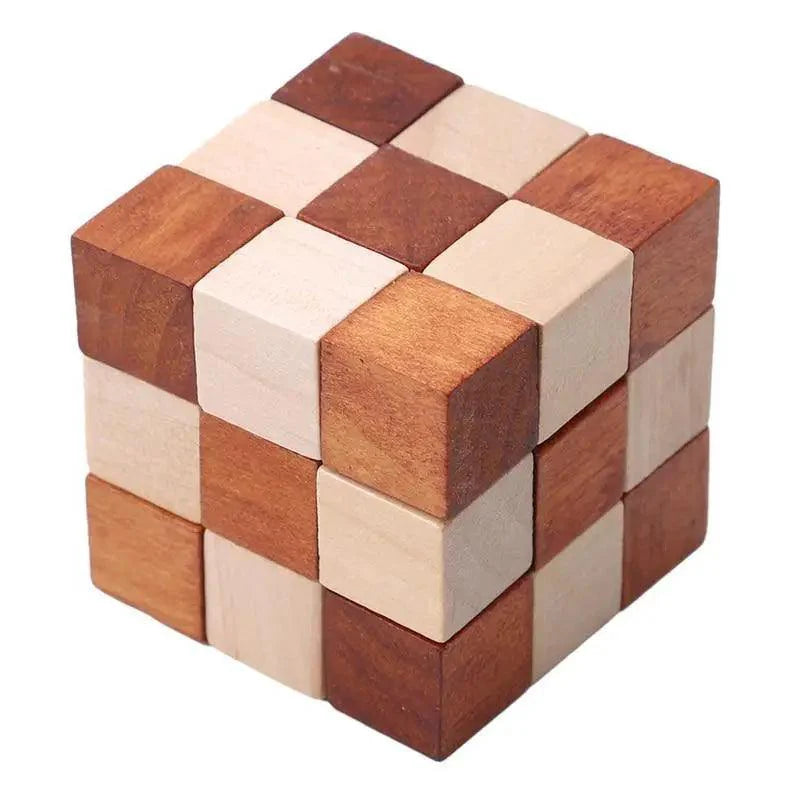 Jouet de casse-tête en bois pour enfants adultes Expédition directe IQ Casse-tête d'encastrement
