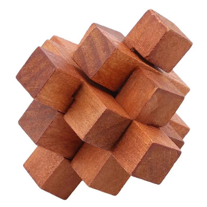 Jouet de casse-tête en bois pour enfants adultes Expédition directe IQ Casse-tête d'encastrement