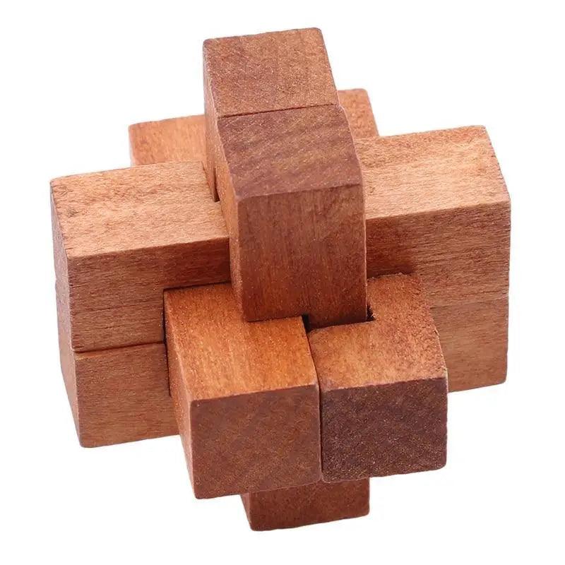 Jouet de casse-tête en bois pour enfants adultes Expédition directe IQ Casse-tête d'encastrement
