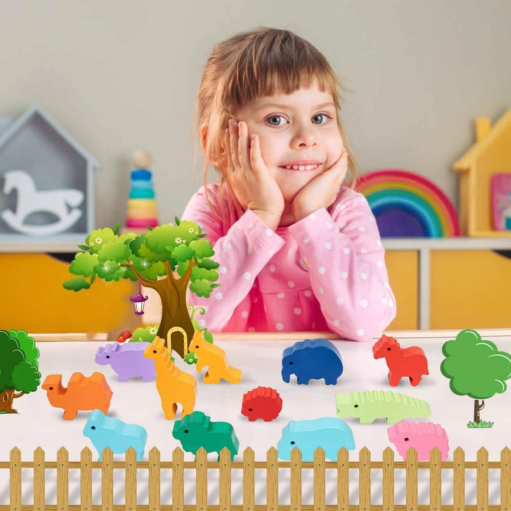 Jouet à empiler en bois pour enfants