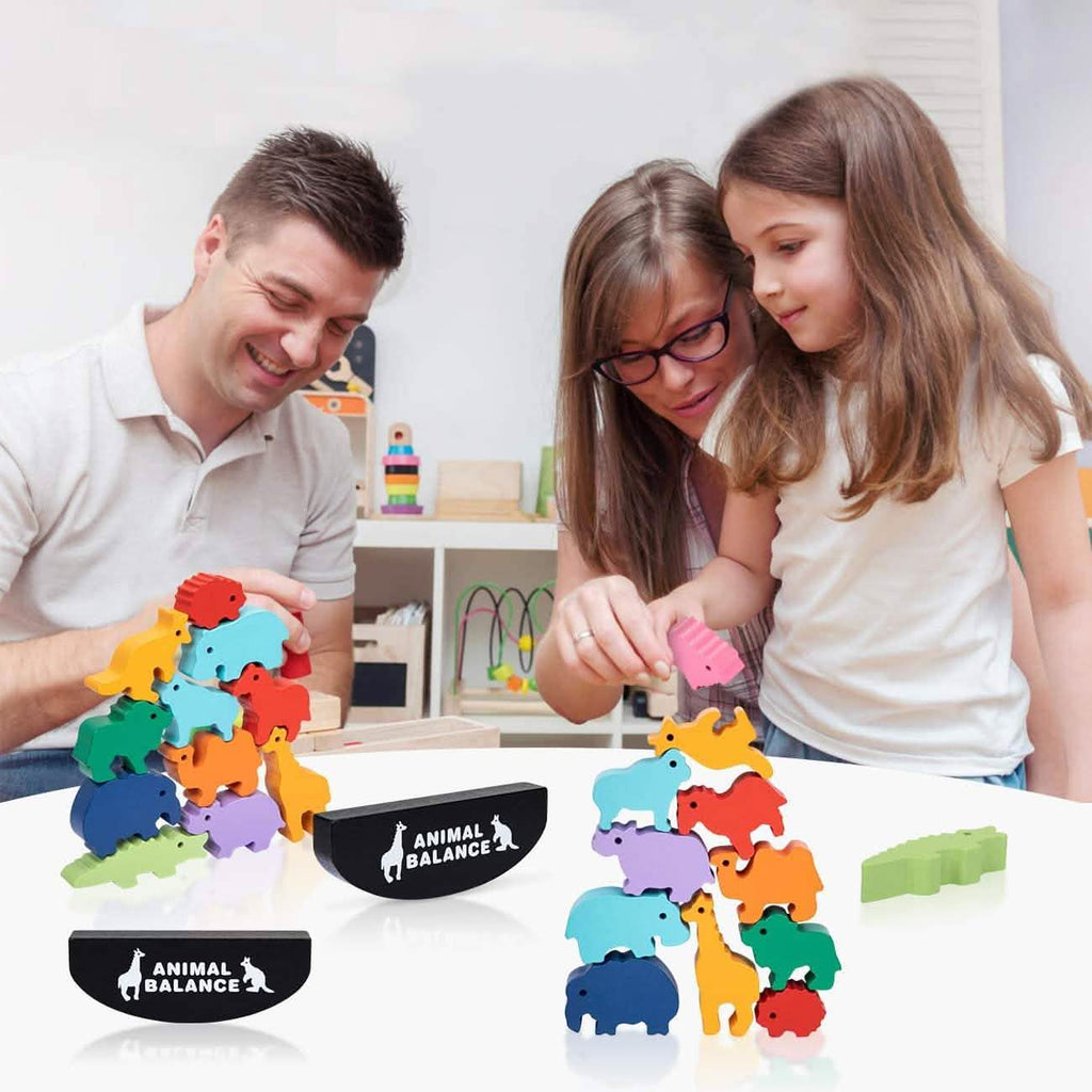 Jouet à empiler en bois pour enfants