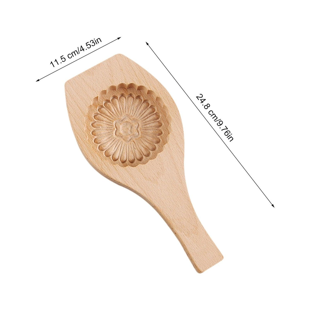 Moule à gâteau de lune traditionnel en bois, outils de dessert, moule à gâteau, moule à biscuits, motif floral tridimensionnel, moule en bois sculpté rond, presse à gâteau de lune, moule à biscuits du Moyen-Orient