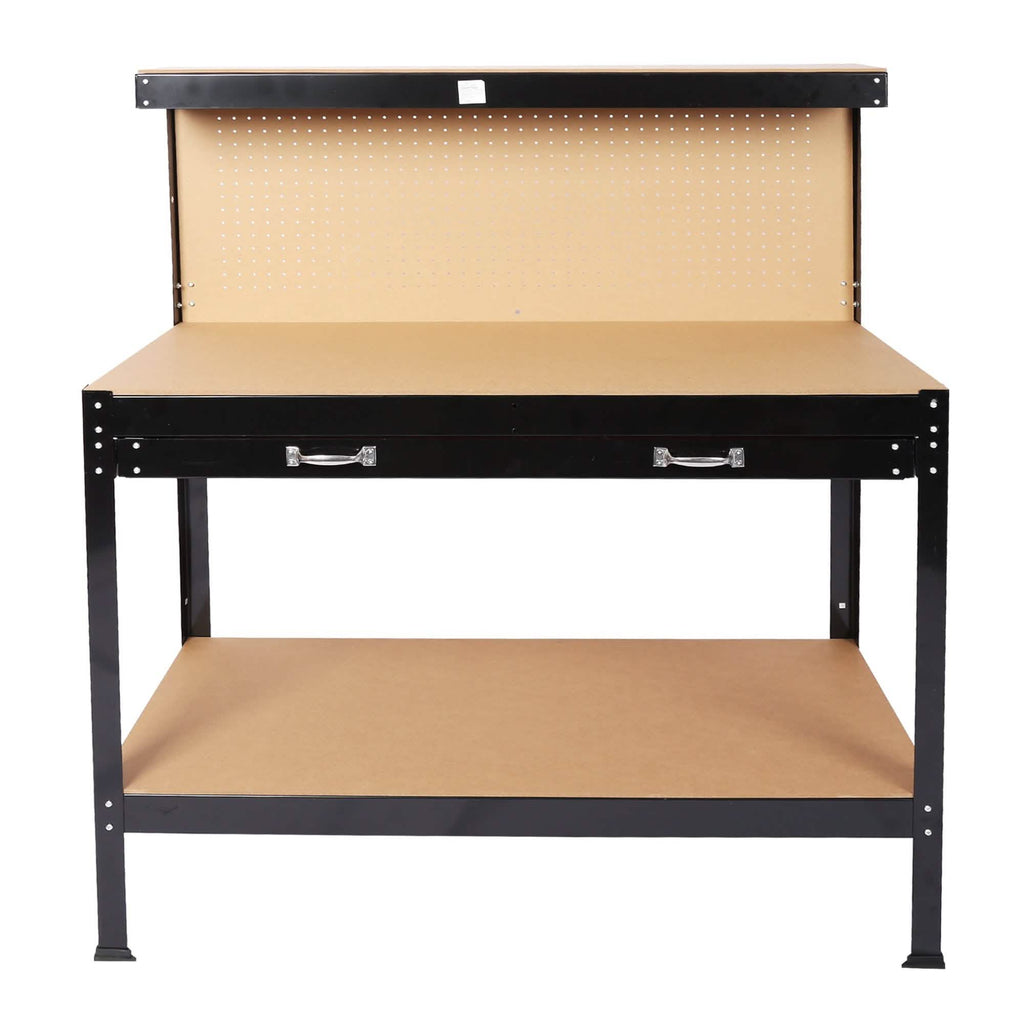 Établis pour Garage Station de Travail Outils Table avec Panneau Perforé et Tiroirs