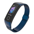 Bracelet intelligent de rechange en maille milanaise en acier inoxydable avec boucle magnétique réglable, compatible avec les montres connectées, pour hommes et femmes