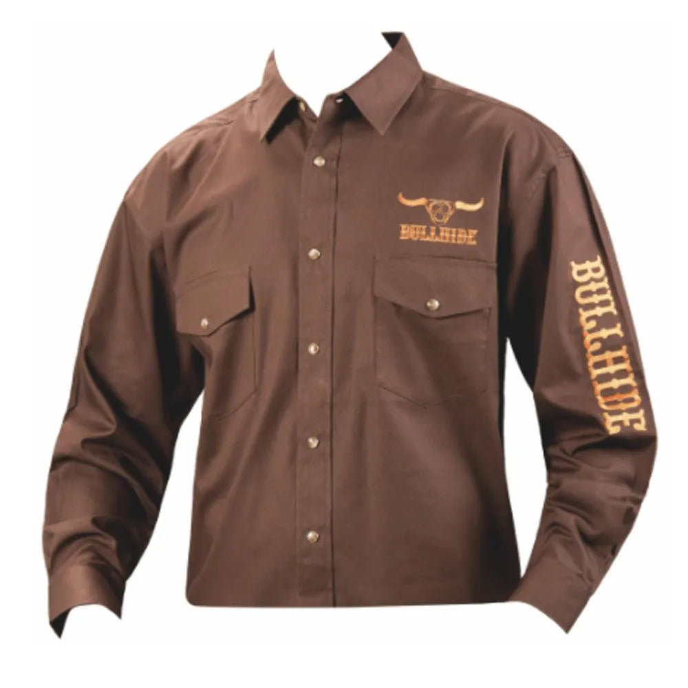 Chemise Western Bullhide (Marron) - Chemise Western pour Homme