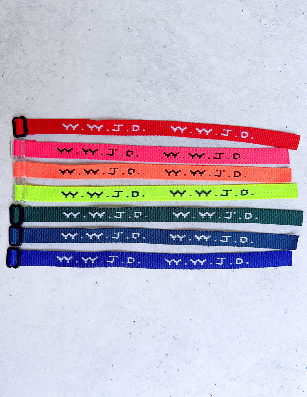 Lot de bracelets mystère WWJD