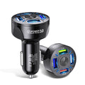Chargeur de voiture rapide XIA LED à 4 ports