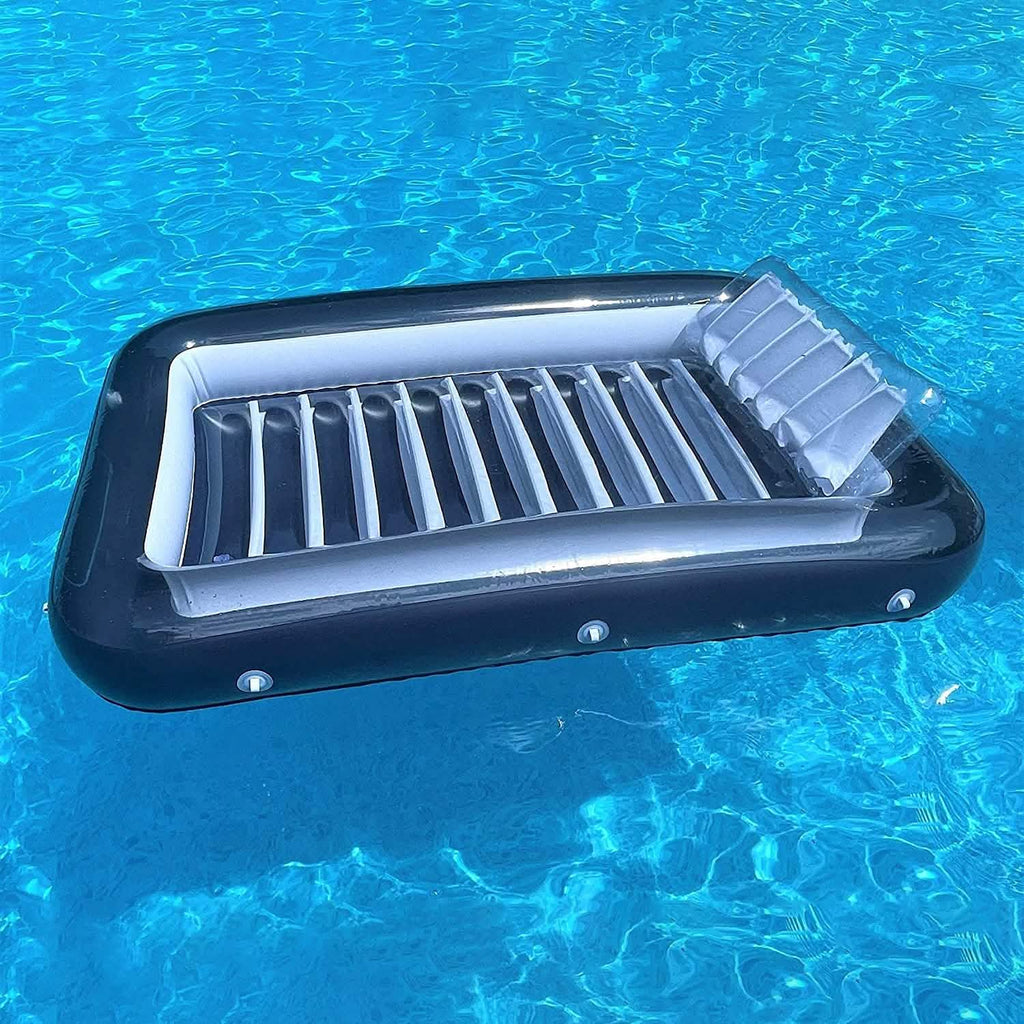 Lit de piscine flottant XL, chaise longue gonflable pour l'eau