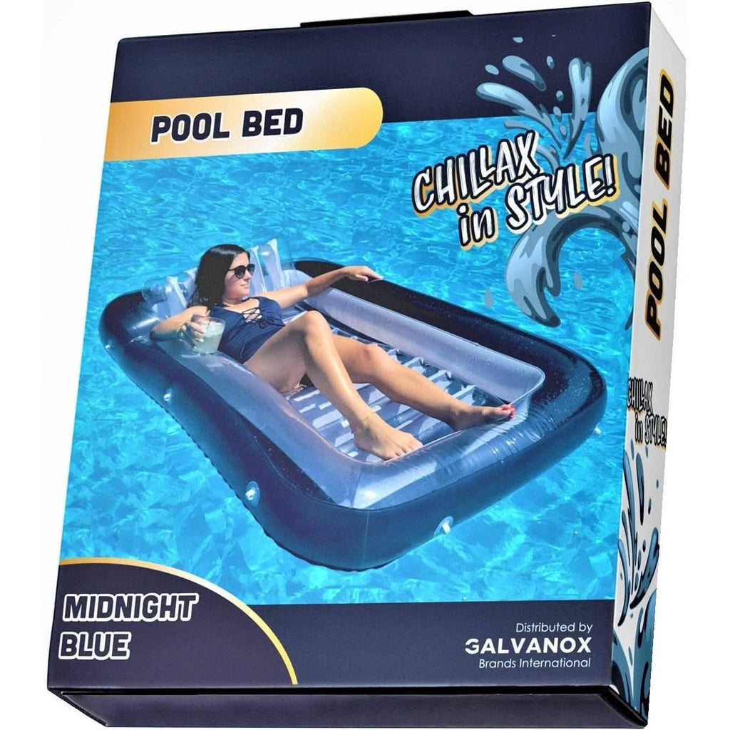 Lit de piscine flottant XL, chaise longue gonflable pour l'eau