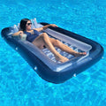 Lit de piscine flottant XL, chaise longue gonflable pour l'eau