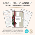 Planificateur de Noël à imprimer - Organisateur de vacances de 84 pages
