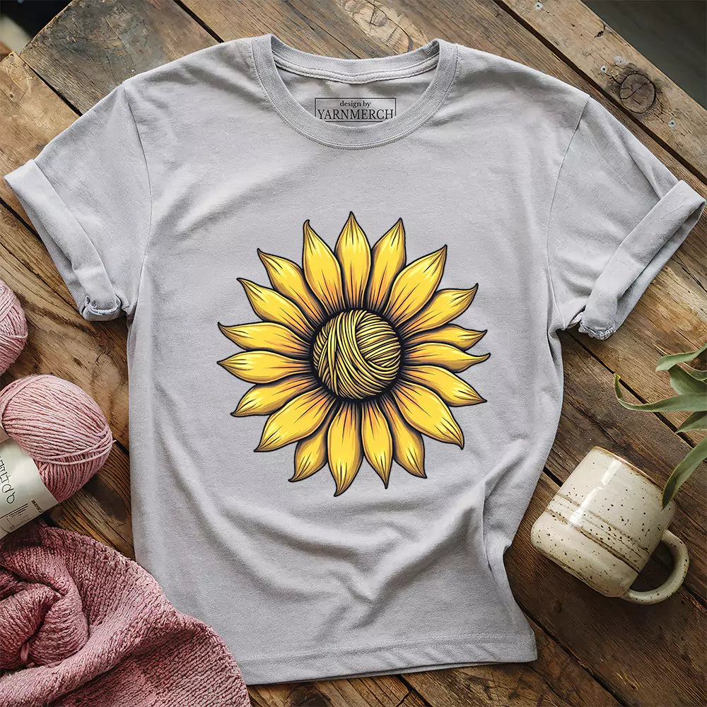 T-shirt tournesol en fil