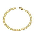Bracelet en or jaune, maille cubaine, marine, figaro ou corde, plaqué or, finition très polie