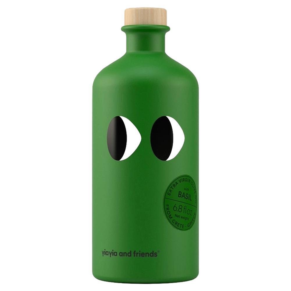 Yiayia & Friends - Huile d'Olive Vierge Extra « Basilic » (200 ml)