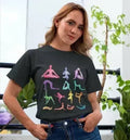 T-shirt à manches courtes en jersey imprimé motifs Yoga
