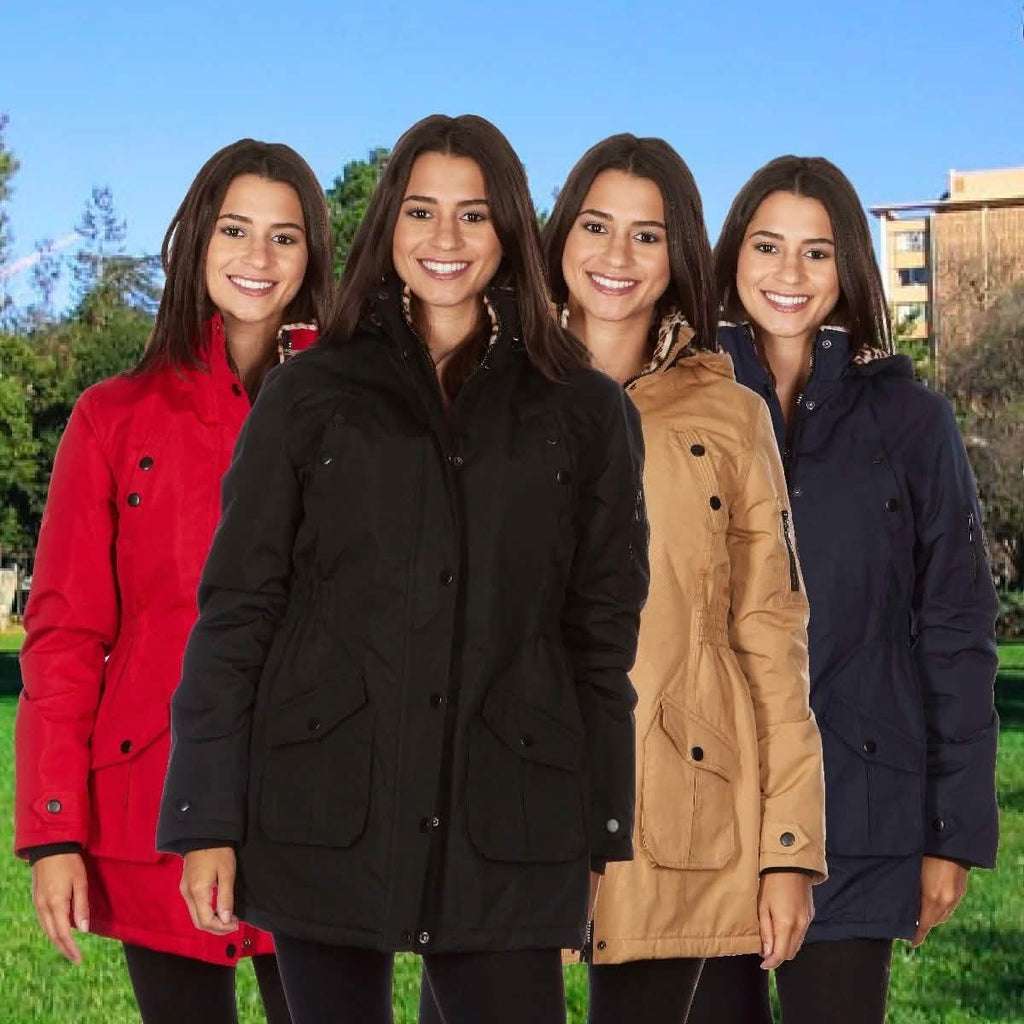 Manteau long épais Yoki pour femme avec doublure léopard sherpa et capuche