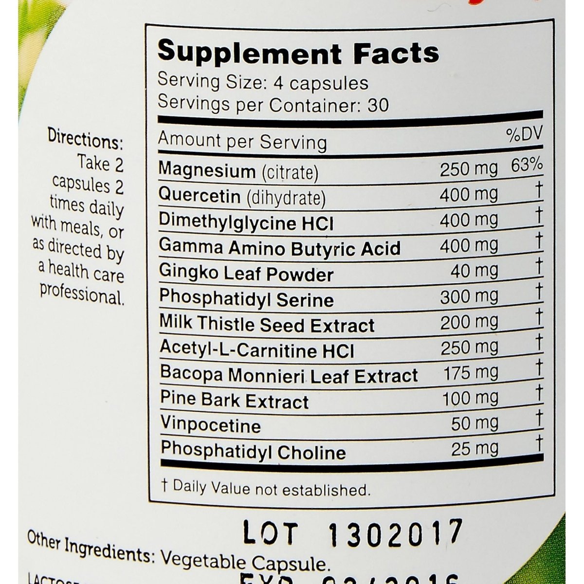 Zahler - AdultFocus Soutien à la Santé Cognitive - 60 Gélules