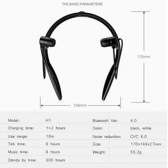 Casque Sport Bluetooth Zealot H1