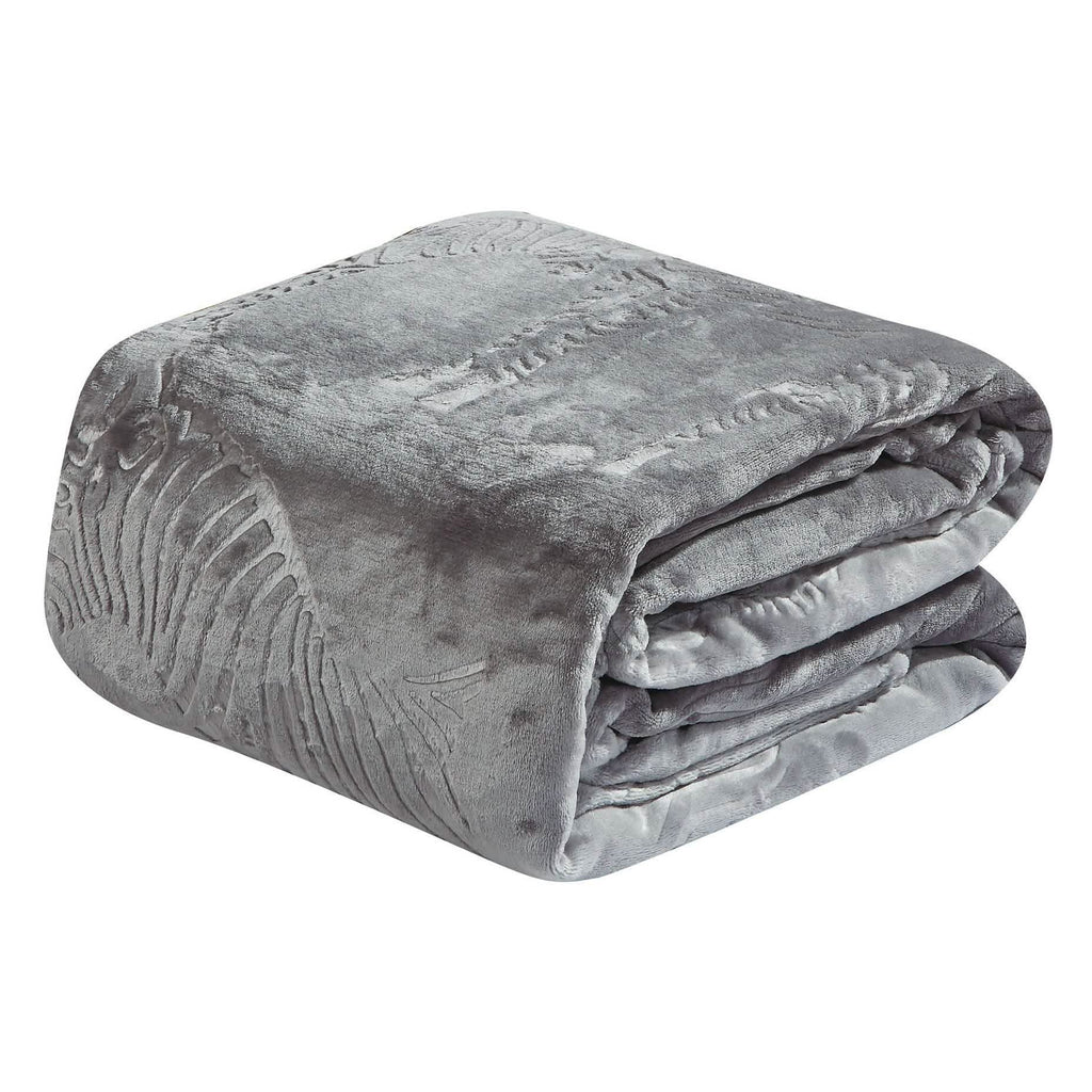 Couverture en polaire flanelle premium motif zèbre