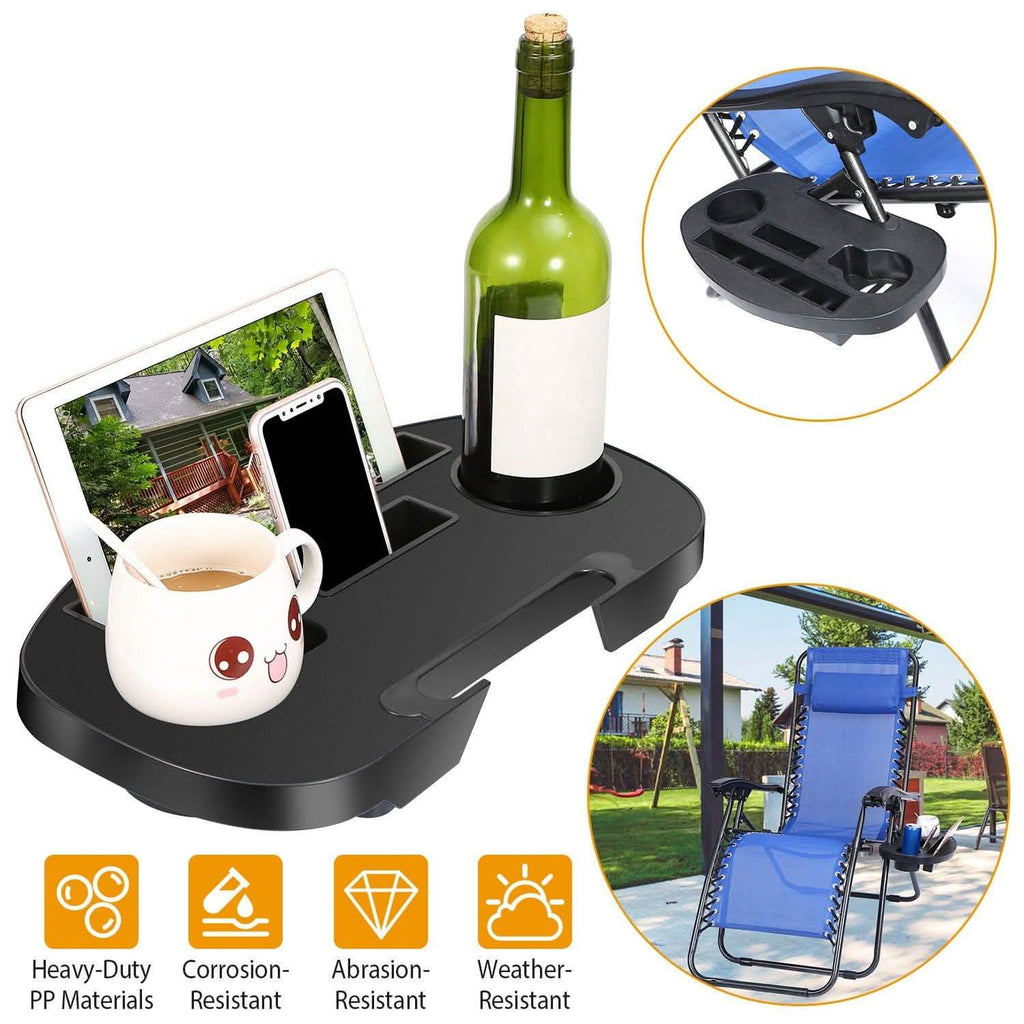 Plateau latéral à clipser pour porte-gobelet de chaise zéro gravité