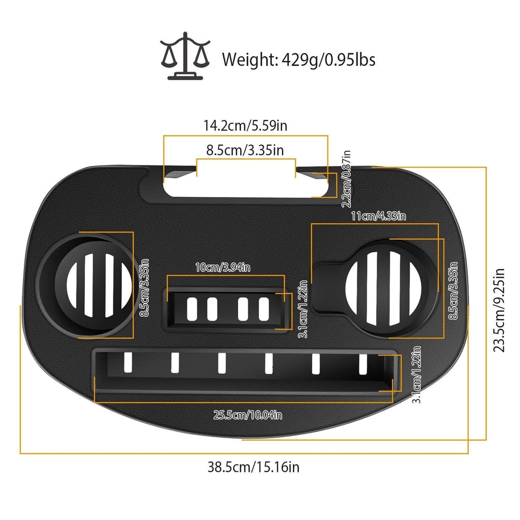 Plateau latéral à clipser pour porte-gobelet de chaise zéro gravité