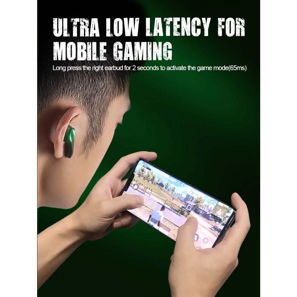 Casque Gaming Zime Winner 65ms Faible Latence TWS Écouteurs Bluetooth avec Micro Son Audio Basses Positionnement Spatial