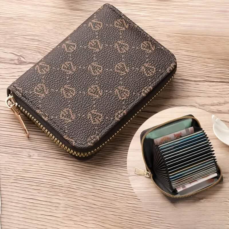 Porte-cartes zippé