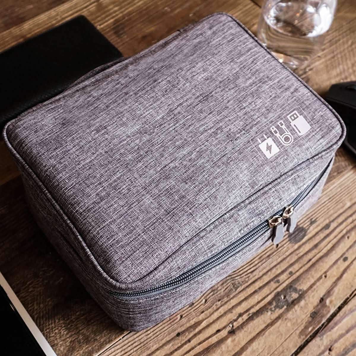 Sac à compartiments zippés pour le rangement d'appareils électroniques