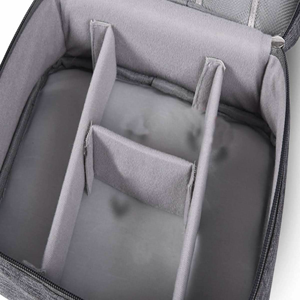 Sac à compartiments zippés pour le rangement d'appareils électroniques