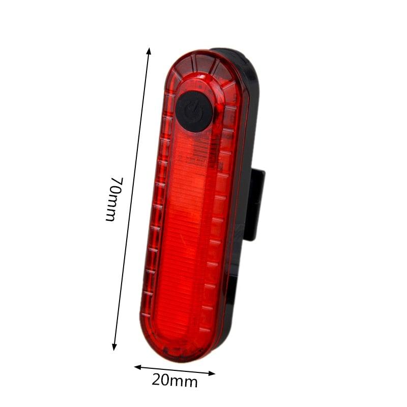 Phare de vélo LED zoomable Lampe frontale de vélo avec batterie intégrée rechargeable USB Kit de lampes de vélo Phare avant et arrière puissants rechargeables USB